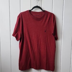 Nautica Men's Red Short Sleeve Tee